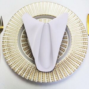 18 Count 20” Polyester Napkins Pure White